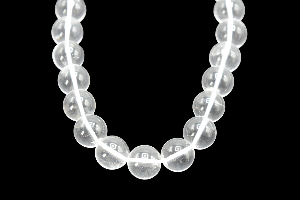 Crystal Quartz Smooth Round 16mm Beads