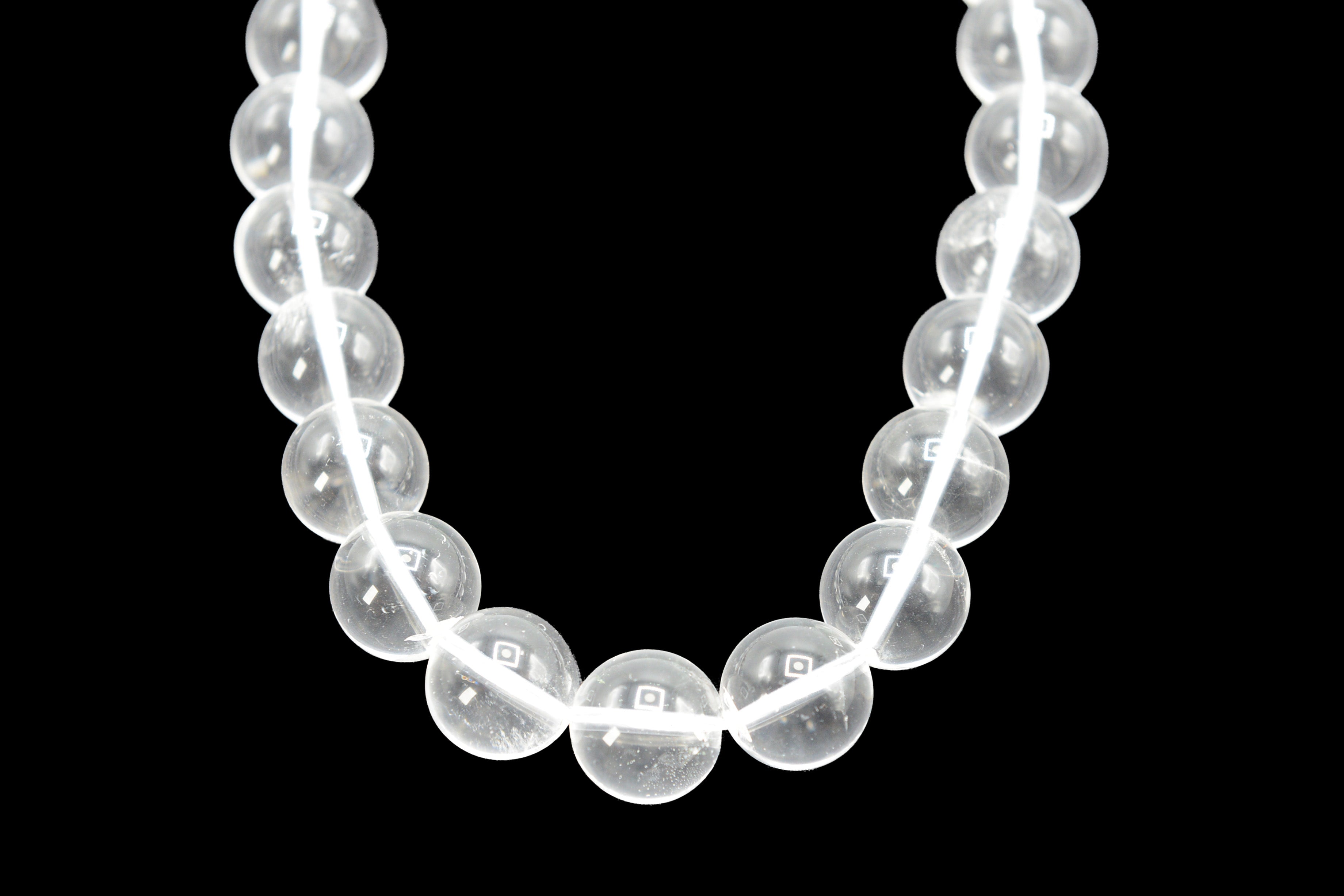 Crystal Quartz Smooth Round 16mm Beads