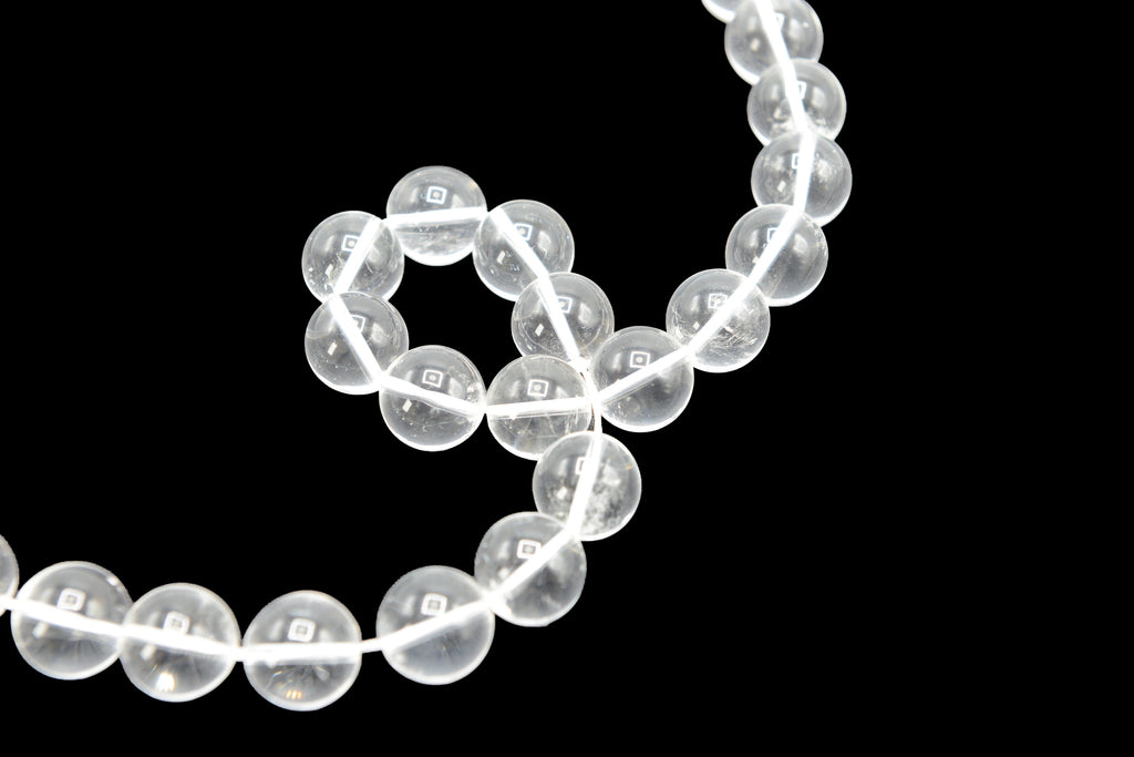 Crystal Quartz Smooth Round 16mm Beads