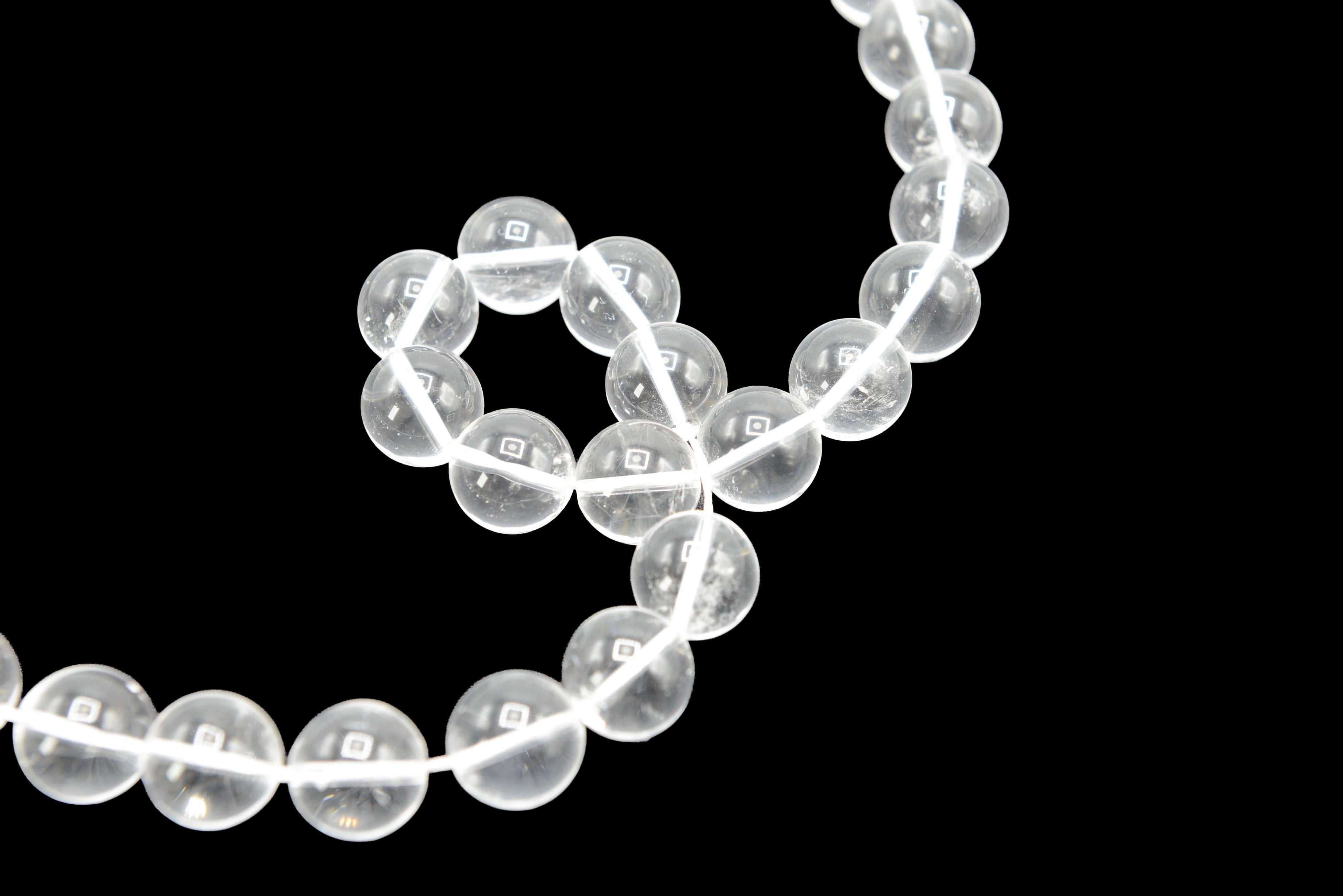 Crystal Quartz Smooth Round 16mm Beads