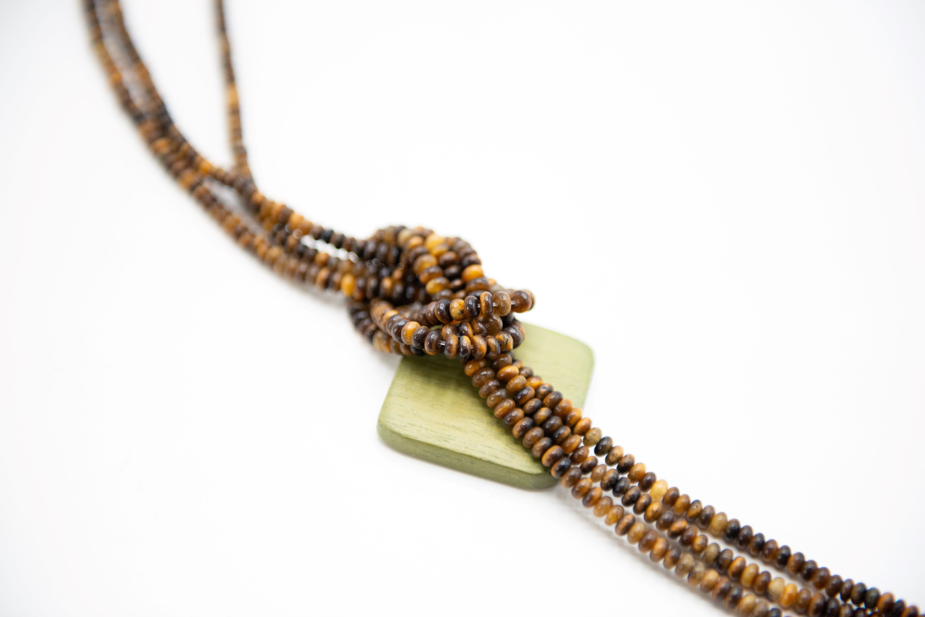 Smooth Tiger Eye Rondelle 4mm, 15.5"