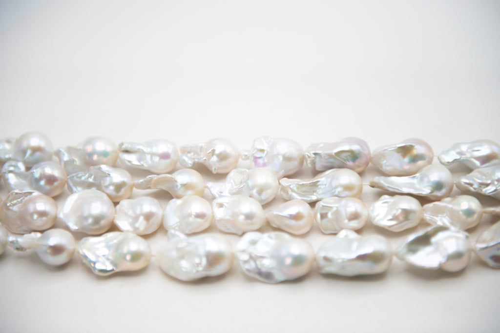 Cultured Freshwater Pearl Baroque Pearl Bead Strand, 15-16"