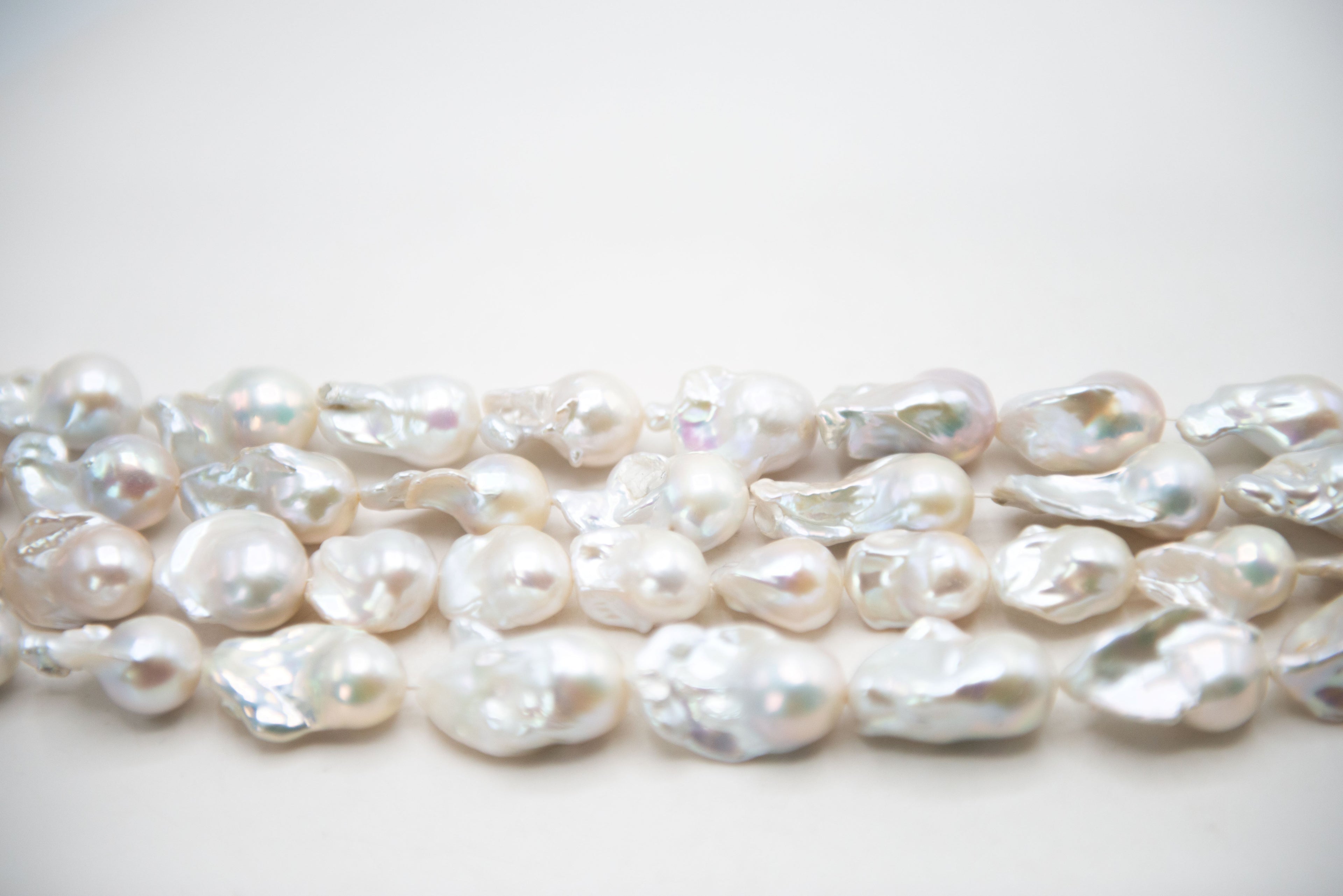 Cultured Freshwater Pearl Baroque Pearl Bead Strand, 15-16"