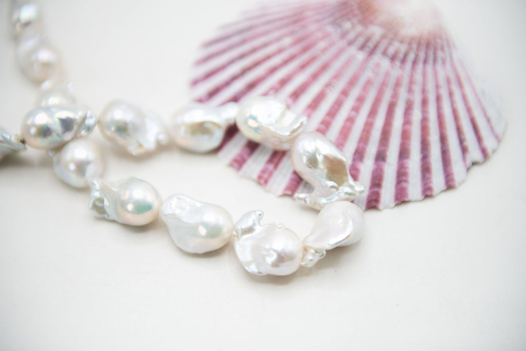 Cultured Freshwater Pearl Baroque Pearl Bead Strand, 15-16"