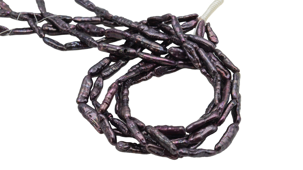 Cranberry Dyed Pearl Stick Shape