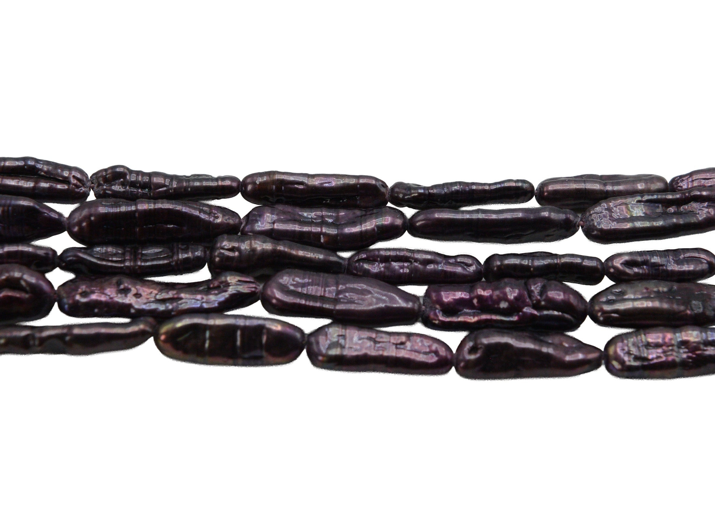 Cranberry Dyed Pearl Stick Shape