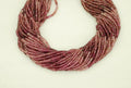 Faceted Pink Tourmaline Rondelles