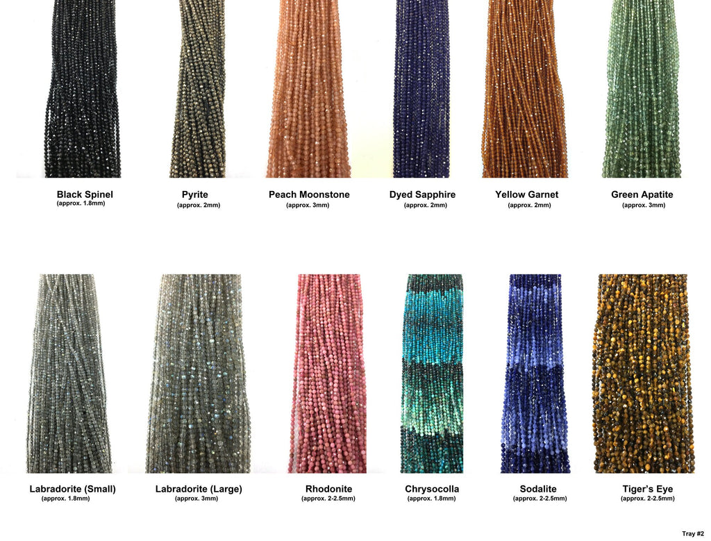 Semi-Precious Round Faceted Beads