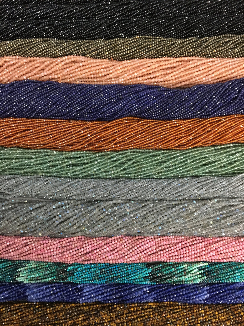 Semi-Precious Round Faceted Beads