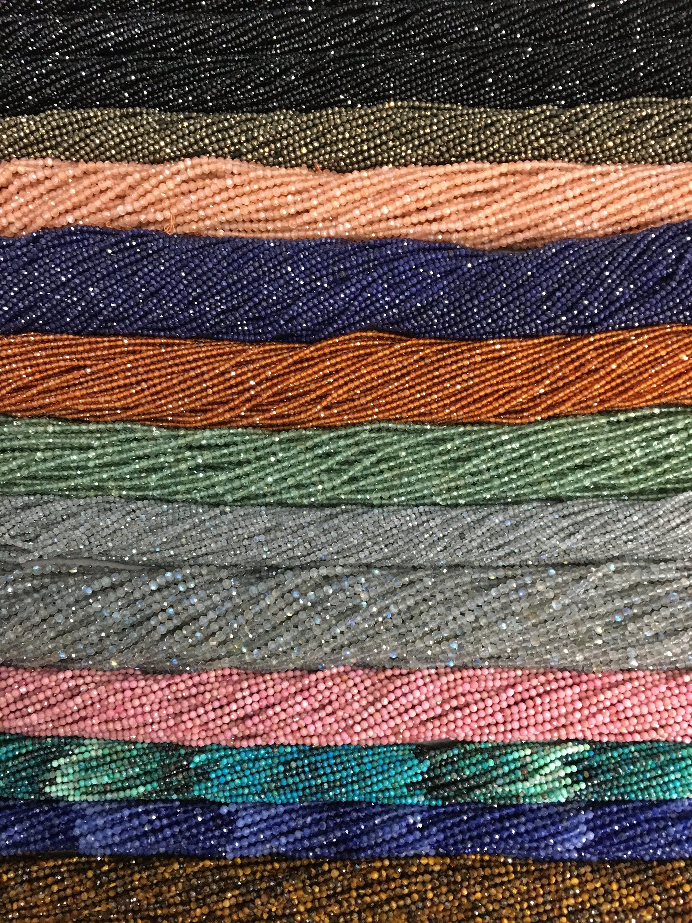 Semi-Precious Round Faceted Beads