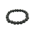 8mm Black Lava Stretch Bracelet