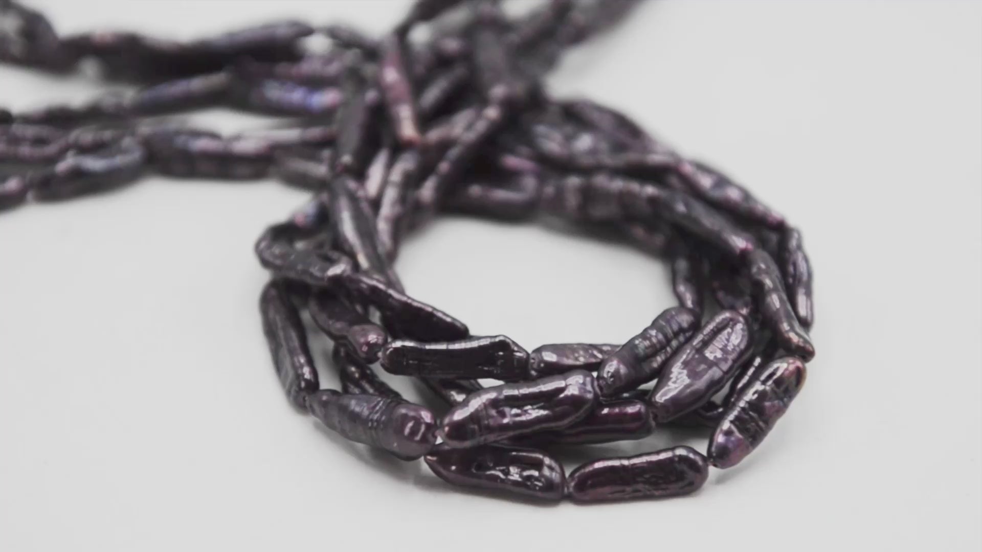Cranberry Dyed Pearl Stick Shape